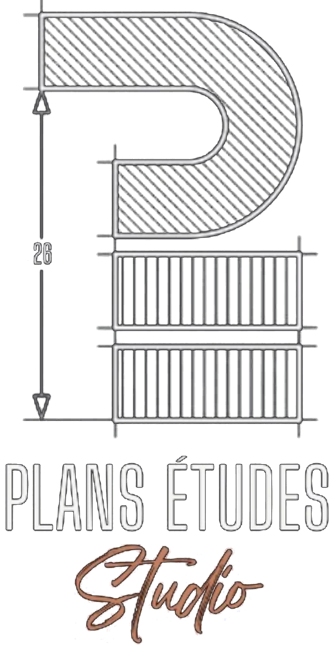 Emblème original PLANS ÉTUDES STUDIO