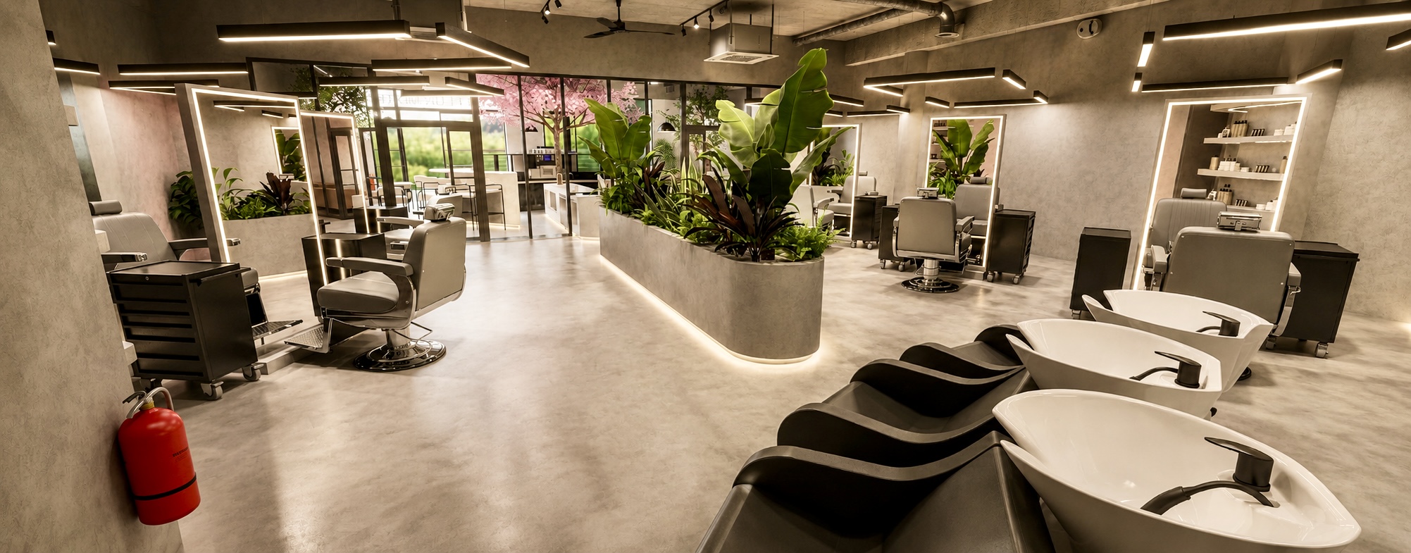 Coffee shop & salon de coiffure — vue 3 sur 4
